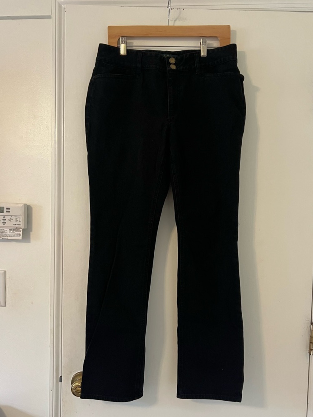 Lauren Ralph Lauren Women’s Straight-Leg Jeans in Black size 8 (B122)